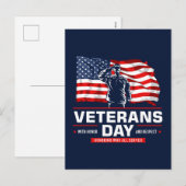 Eer allen die dienden feestdagenkaart (Voorkant / Achterkant)