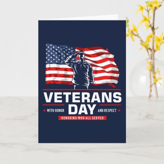 Eer allen die dienden kaart (Gele Bloem)