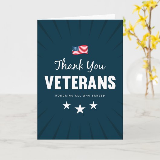 Eer allen die dienden kaart (Gele Bloem)