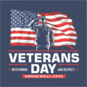 Eer allen die dienden sticker (Voorkant)