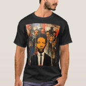 eer Black History Month, het vieren van erfgoed T-shirt (Voorkant)