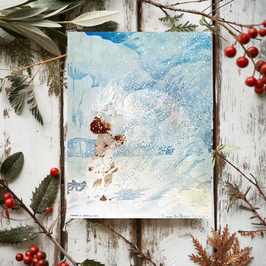 eer C. Appleton de sneeuwkoningin Briefkaart