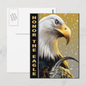 Eer de Eagle Claw geschenken en kleding Briefkaart (Voorkant / Achterkant)