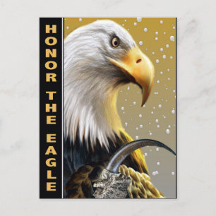Eer de Eagle Claw geschenken en kleding Briefkaart