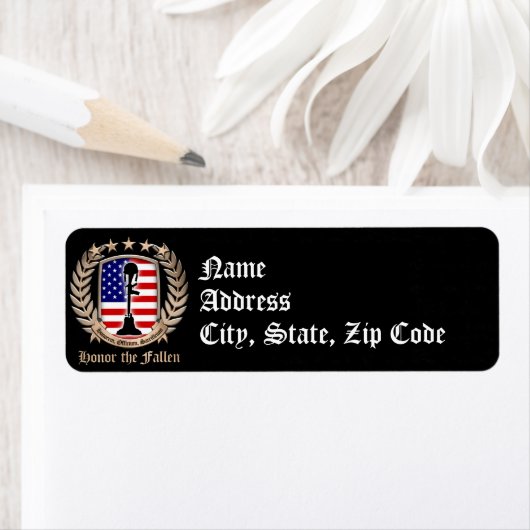 Eer de Gevallenen - Crest Etiket (Insitu)