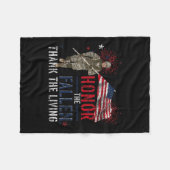 Eer de gevallenen, dank aan de levende Amerikaanse Fleece Deken (Voorkant (Horizontaal))