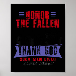 Eer de gevallenen Godzijdank leefden zulke Mannen Poster