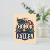 Eer de Gevallenen Herdenkingsdag Briefkaart (Staand voorkant)