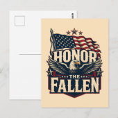 Eer de Gevallenen Herdenkingsdag Briefkaart (Voorkant / Achterkant)