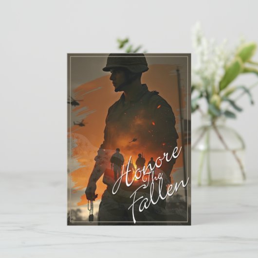 Eer de gevallenen - Onthoud hun offer (Staand voorkant)