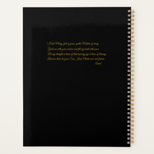 Eer de Heilige Maagd Maria elke dag Planner (Achterkant)