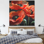 Eer degenen die alles gaven canvas afdruk (Insitu (Slaapkamer))