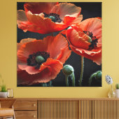Eer degenen die alles gaven canvas afdruk (Insitu (Woonkamer))