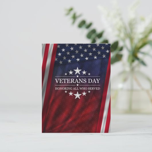 Eer degenen die dienden kaart (Staand voorkant)