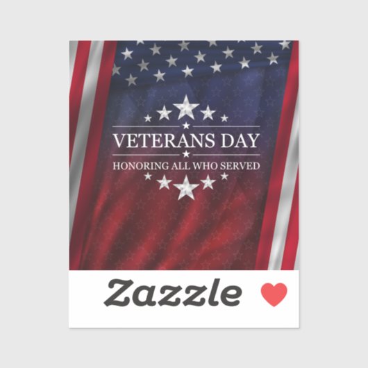 Eer degenen die dienden sticker (Vel)