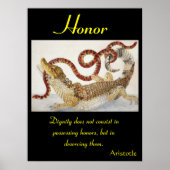 Eer echoot door de ongetemde essentie van Natuur Poster (Voorkant)