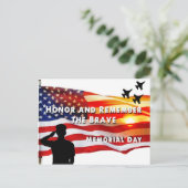 Eer en herinner de Brave Briefkaart (Staand voorkant)