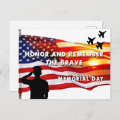 Eer en herinner de Brave Briefkaart (Voorkant / Achterkant)