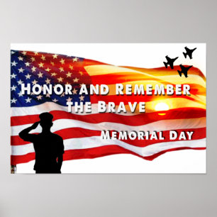 Eer en herinner de Brave Poster