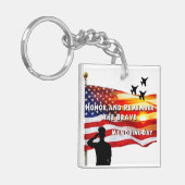 Eer en herinner de Brave Sleutelhanger (Voorkant Links)