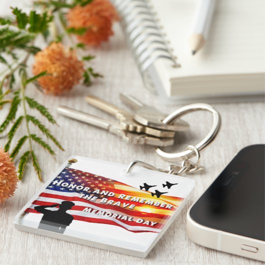 Eer en herinner de Brave Sleutelhanger (Voorkant Rechts)