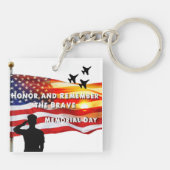 Eer en herinner de Brave Sleutelhanger (Achterkant)