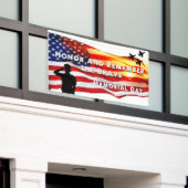 Eer en herinner de Brave Spandoek (Buitenkant Gebouw)