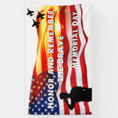 Eer en herinner de Brave Spandoek (Verticaal)