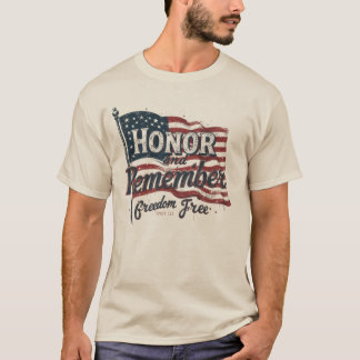 🇺🇸 Eer en Onthoud – Bold Memorial Day Design T-shirt