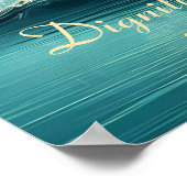 Eer galoppeert door sprankelende vrijheid poster (Hoek)