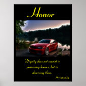 Eer gloeit naast Twilight Lake Serenity Poster (Voorkant)