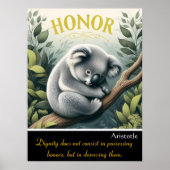 Eer heerst te midden van de zachte stilte van Koal Poster (Voorkant)