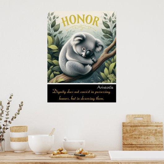 Eer heerst te midden van de zachte stilte van Koal Poster (Keuken)