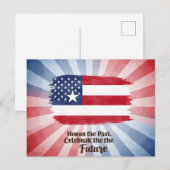 "Eer het verleden. Vier de toekomst" Juneteenth Briefkaart (Voorkant / Achterkant)