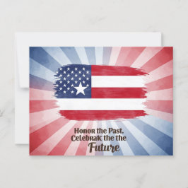 "Eer het verleden. Vier de toekomst" Juneteenth Briefkaart