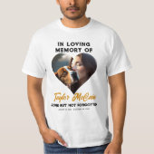 Eer hun Geheugen: Custom hart Photo Memorial T-shirt (Voorkant)