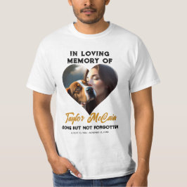 Eer hun Geheugen: Custom hart Photo Memorial T-shirt