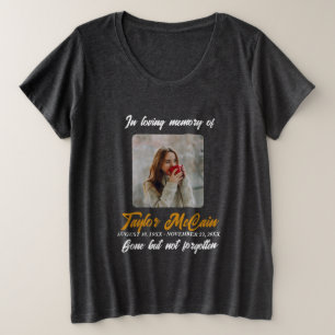 Eer hun Geheugen Custom Memorial T-shirt - Plus