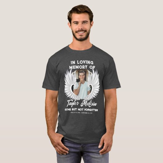 Eer hun geheugen: Custom Photo Memorial T-shirt (Voorkant volledig)