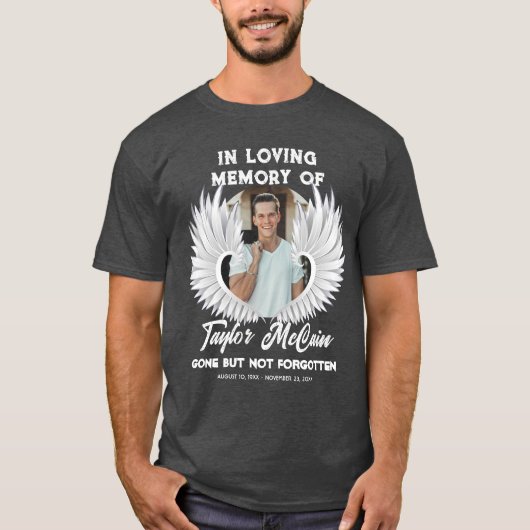 Eer Hun Herinnering: Aangepaste Fotobegraafplaats T-shirt (Voorkant)