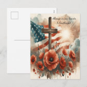 Eer in bloei en glorie feestdagenkaart (Voorkant / Achterkant)