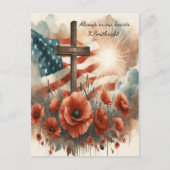 Eer in bloei en glorie feestdagenkaart (Voorkant)