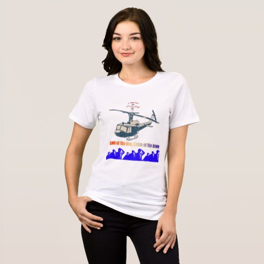 Eer in elke draad Tri-Blend shirt (Voorkant volledig)