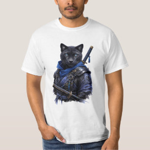Eer in elke slag – Black Panther Samurai T-shirt