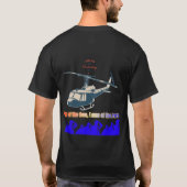 Eer in elke zwarte draad t-shirt (Achterkant)