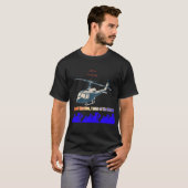 Eer in elke zwarte draad t-shirt (Voorkant volledig)
