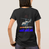 Eer in elke zwarte draad t-shirt (Achterkant)