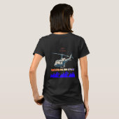 Eer in elke zwarte draad t-shirt (Achterkant volledig)