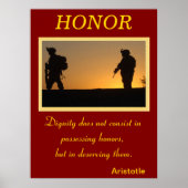 Eer leeft binnen de nobele moed van het leger poster (Voorkant)