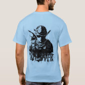 Eer. Moed. Betrokkenheid.", "Verdediging van de vr T-shirt (Achterkant)